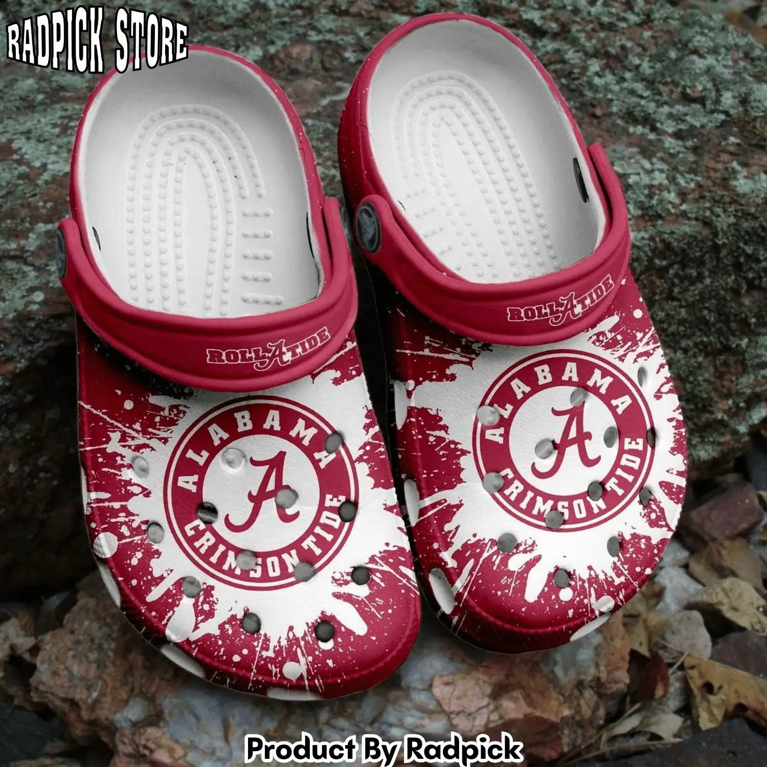 Radpick alabama crimson tide ncaa crocss crocband clogs shoes comfortable for men women 1png rp6528311